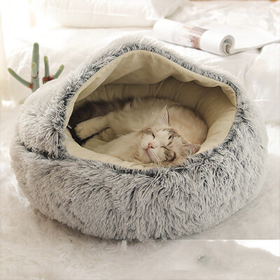 coussin fluffy pour chat