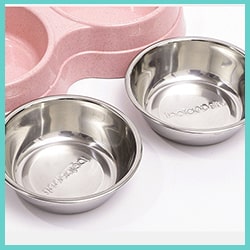 gamelle inox double chat chien